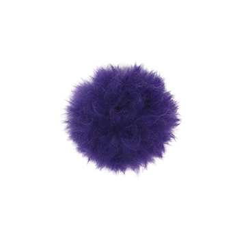 Toft alpaca fur coloured pom pom amethyst